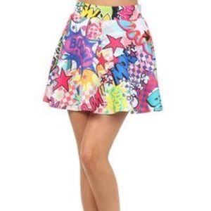 Superhero comic skirt